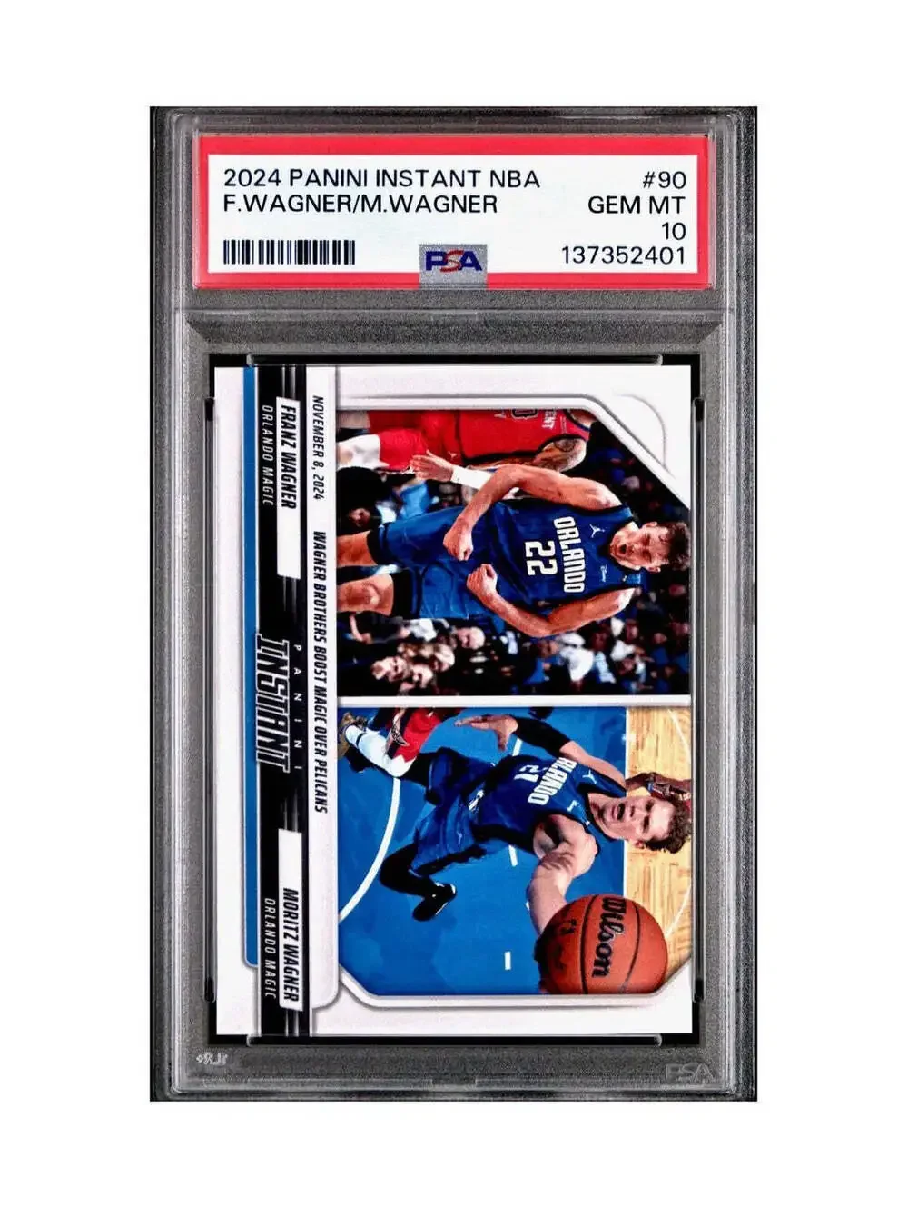 Franz Wagner / Moritz Wagner 2024 Panini NBA #90 Basketball PSA 10 Gem Mint